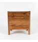 Toffee Timber Look Bedside Table with Drawers
